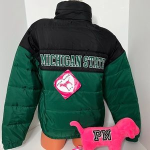 Victoria’s Secret PINK S M Logo Embroidery Michigan State University Jacket